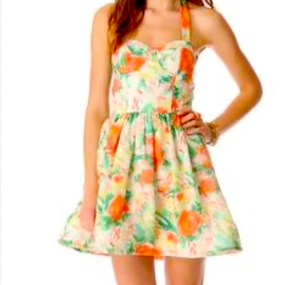 Alice and Olivia flower bustier dress ..Size 6